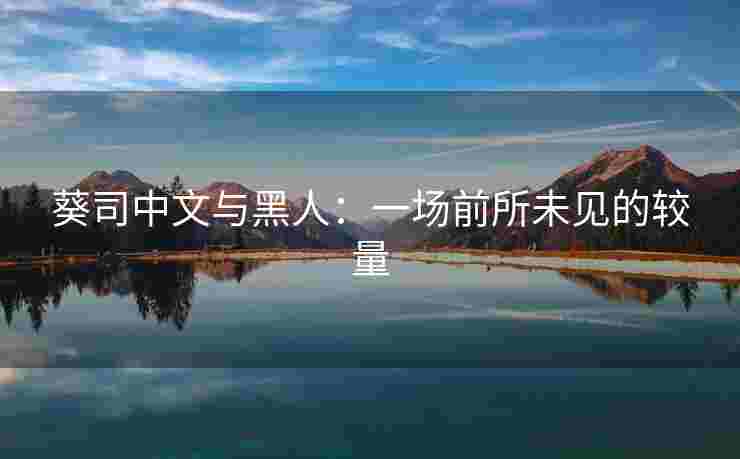 葵司中文与黑人：一场前所未见的较量