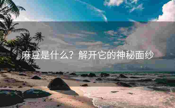 麻豆是什么？解开它的神秘面纱